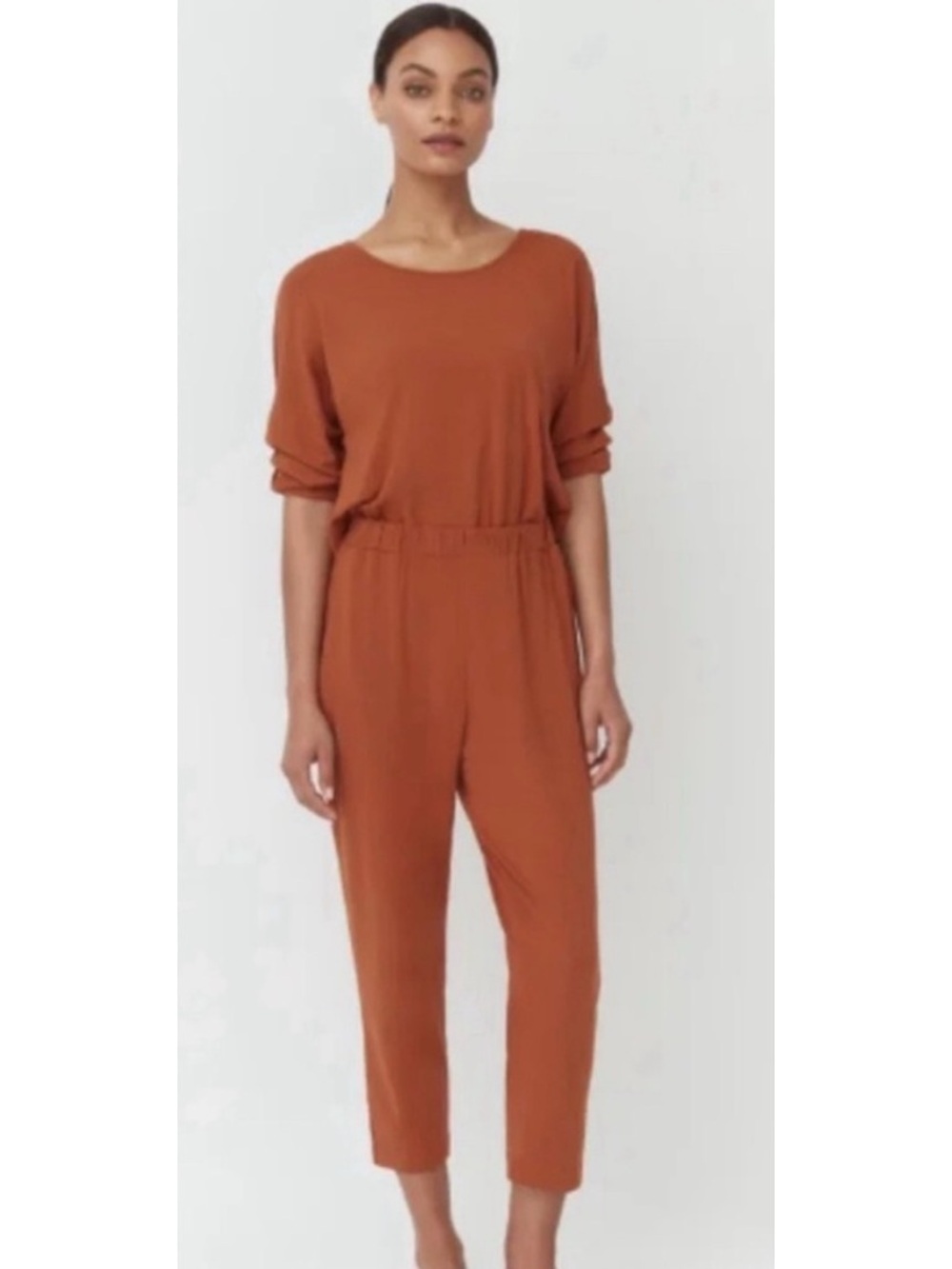 Cuyana Open Back Jumpsuit
